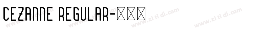 Cezanne Regular字体转换